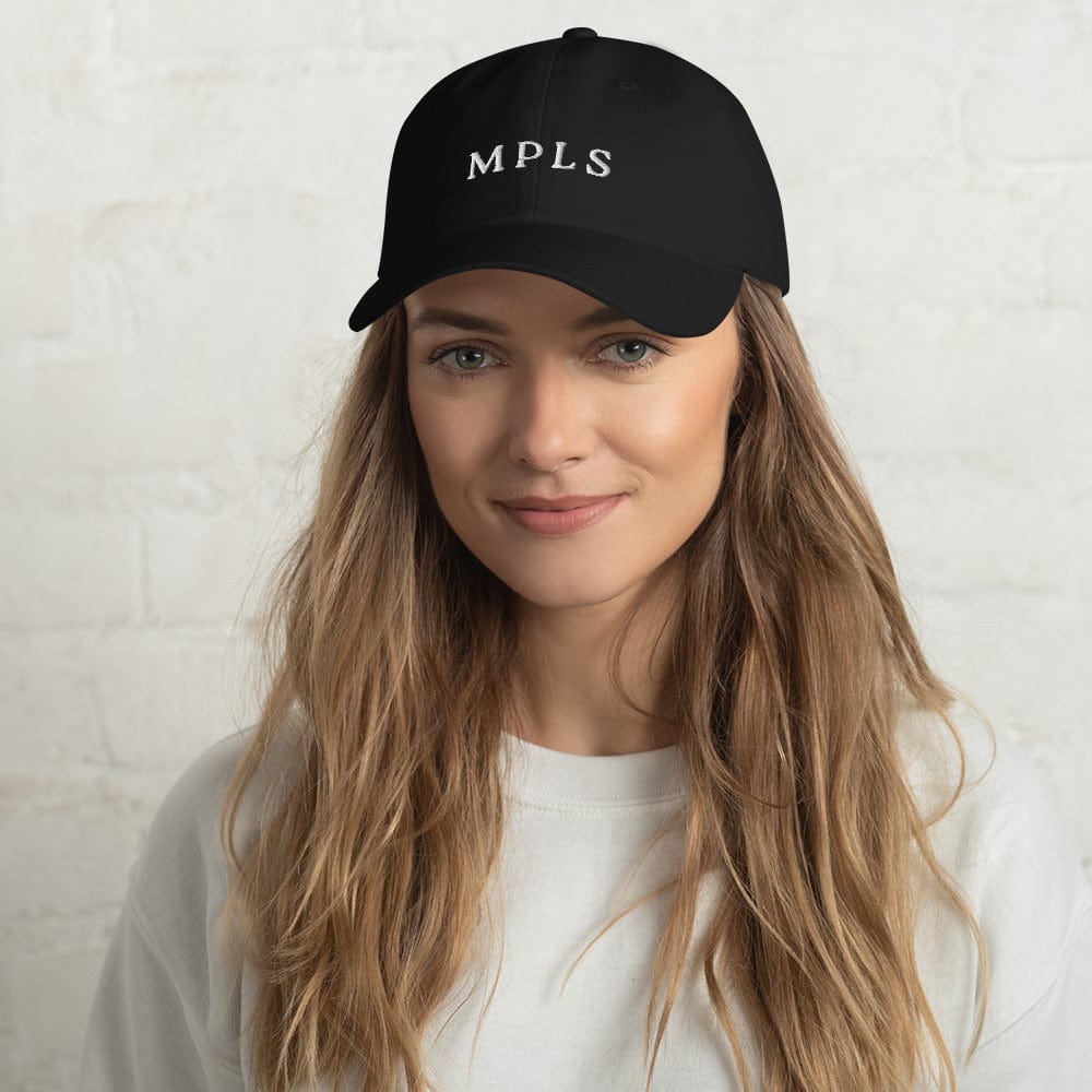 Minneapolis (MPLS) Dad Hat ThatMNLife Hat Black Minnesota Custom T-Shirts and Gifts
