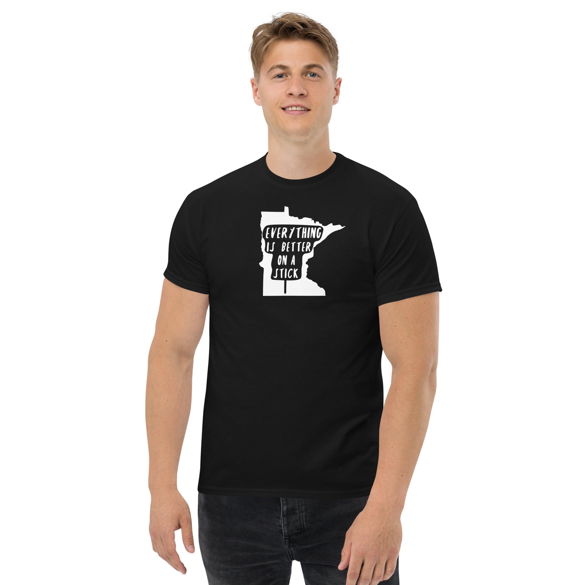 Minnesota State Fair "Everything Is Better on a Stick" Men's Classic Tee ThatMNLife Black / S Minnesota Custom T-Shirts and Gifts