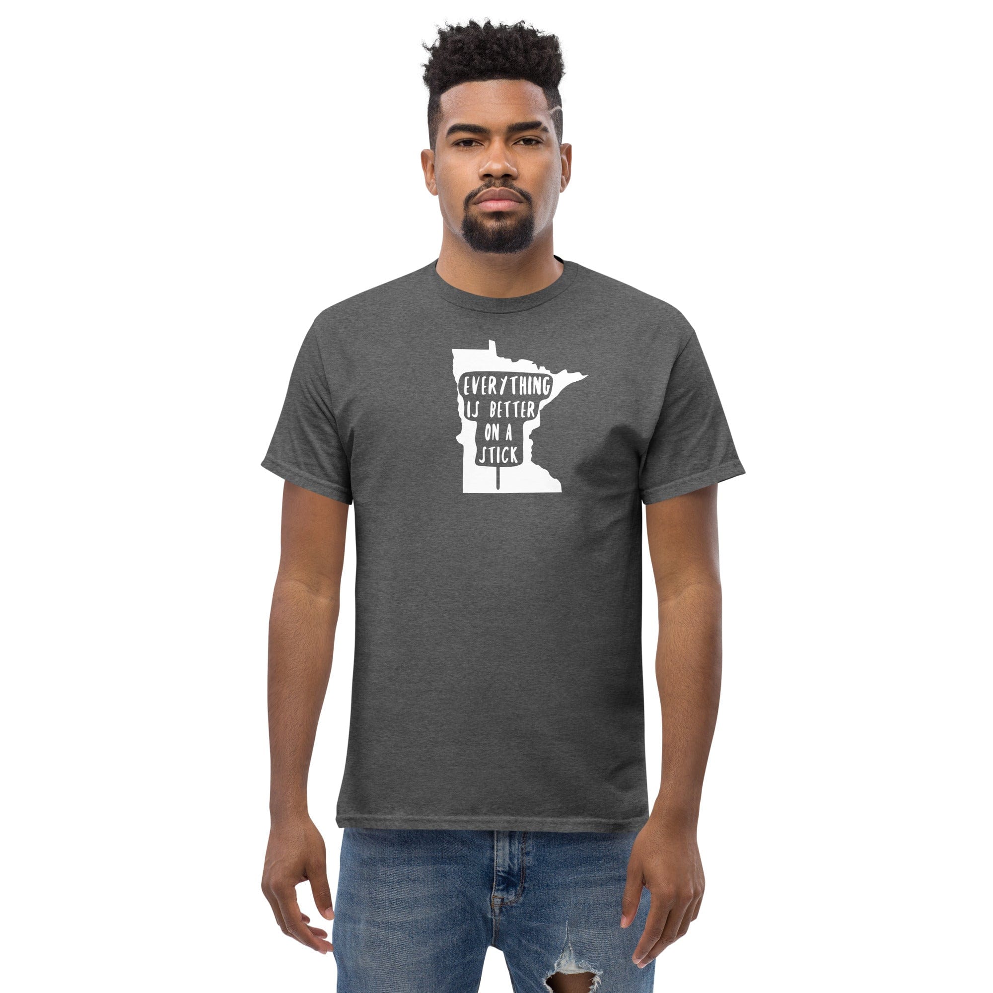 Minnesota State Fair "Everything Is Better on a Stick" Men's Classic Tee ThatMNLife Minnesota Custom T-Shirts and Gifts