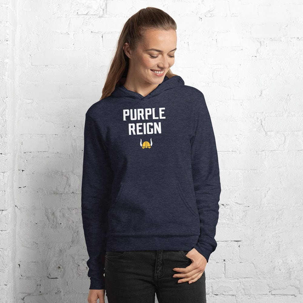 Purple Reign - Minnesota Vikings Fan Mens/Unisex Hoodie ThatMNLife Heather Navy / S Minnesota Custom T-Shirts and Gifts