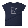 Beer on Sundays Women's T-Shirt ThatMNLife T-Shirt Navy / S Minnesota Custom T-Shirts and Gifts