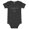Load image into Gallery viewer, Bourbon, Tho - Minnesota Whiskey Enthusiasts Baby Onesie ThatMNLife Dark Grey Heather / 3-6m Minnesota Custom T-Shirts and Gifts