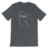 Load image into Gallery viewer, Conners Clinic - Hope for Cancer in MN Men&#39;s/Unisex T-Shirt ThatMNLife T-Shirt Asphalt / S Minnesota Custom T-Shirts and Gifts