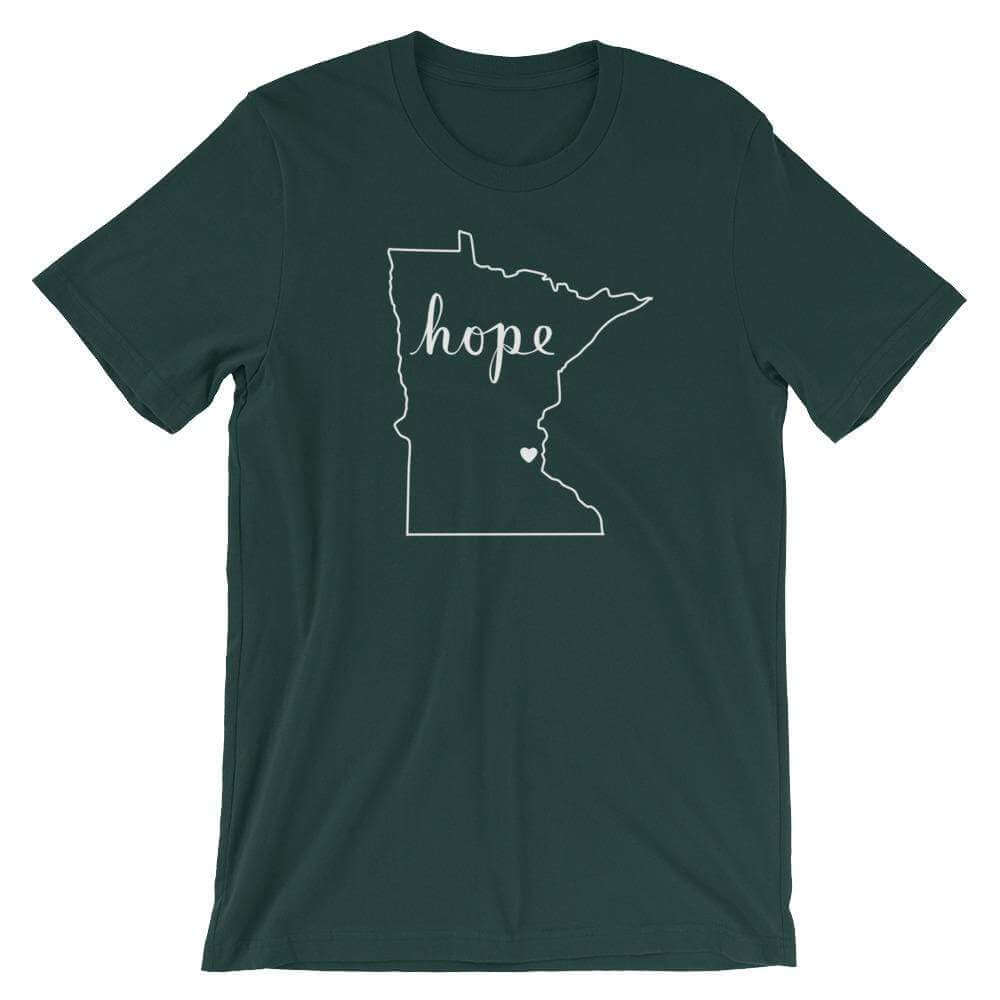 Conners Clinic - Hope for Cancer in MN Men's/Unisex T-Shirt ThatMNLife T-Shirt Forest / S Minnesota Custom T-Shirts and Gifts