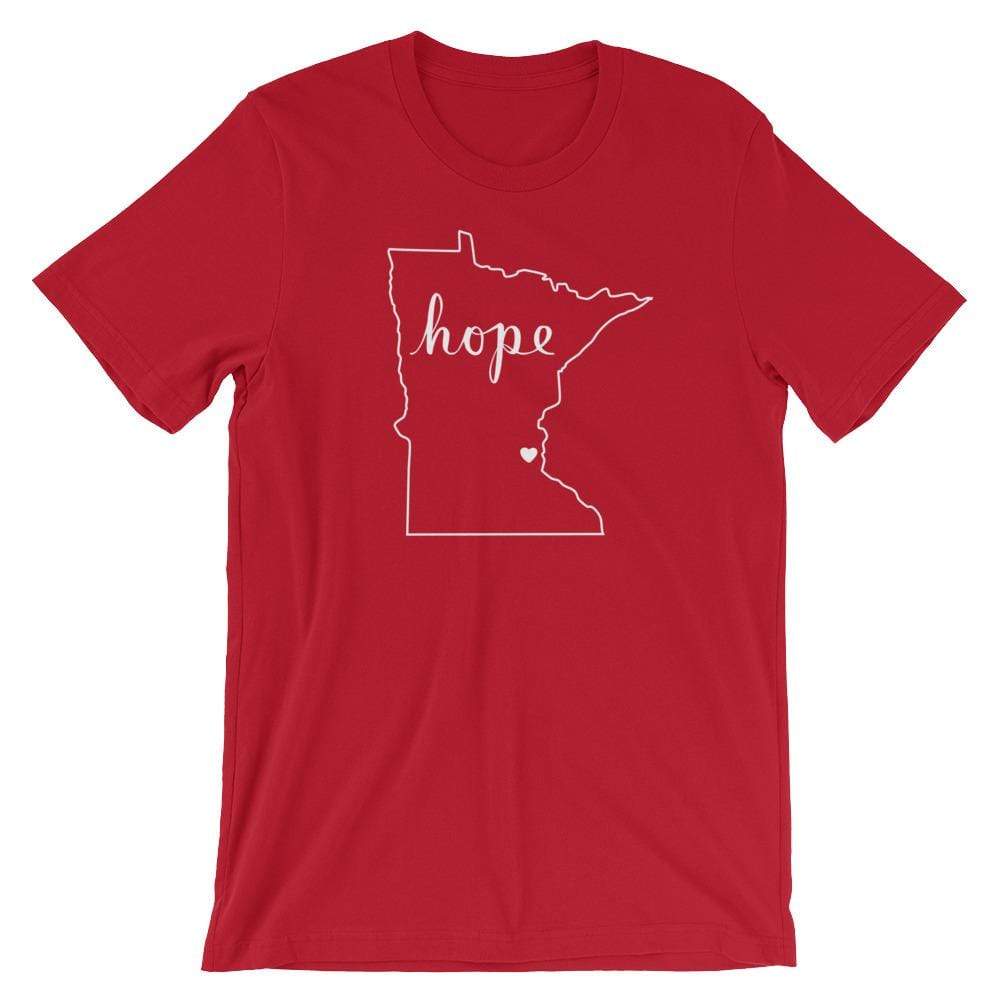 Conners Clinic - Hope for Cancer in MN Men's/Unisex T-Shirt ThatMNLife T-Shirt Red / S Minnesota Custom T-Shirts and Gifts