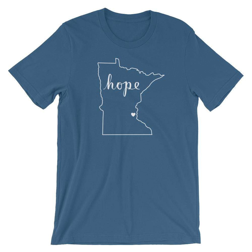 Conners Clinic - Hope for Cancer in MN Men's/Unisex T-Shirt ThatMNLife T-Shirt Steel Blue / S Minnesota Custom T-Shirts and Gifts