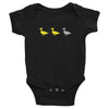 Duck Duck Grey Duck Baby Onesie ThatMNLife Baby Onesie Black / 6M Minnesota Custom T-Shirts and Gifts