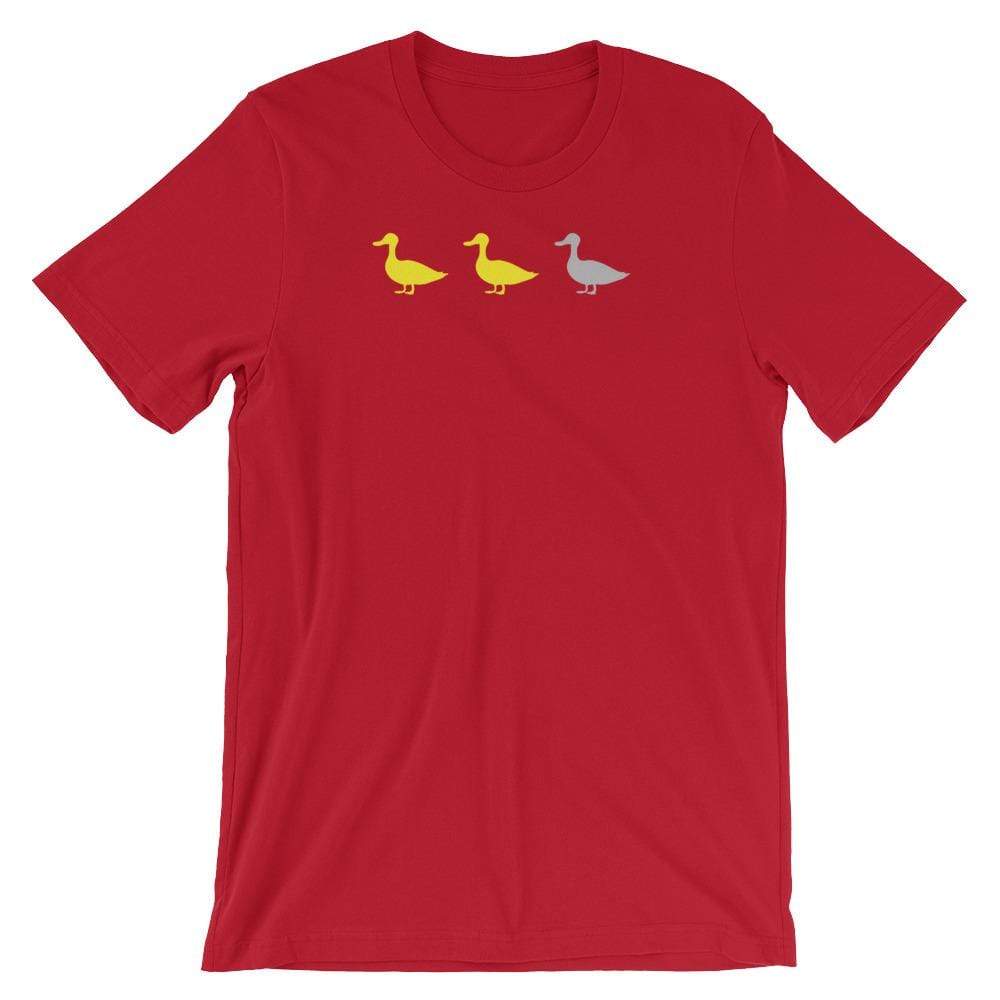 Duck Duck Grey Duck Men's/Unisex T-Shirt ThatMNLife T-Shirt Red / S Minnesota Custom T-Shirts and Gifts