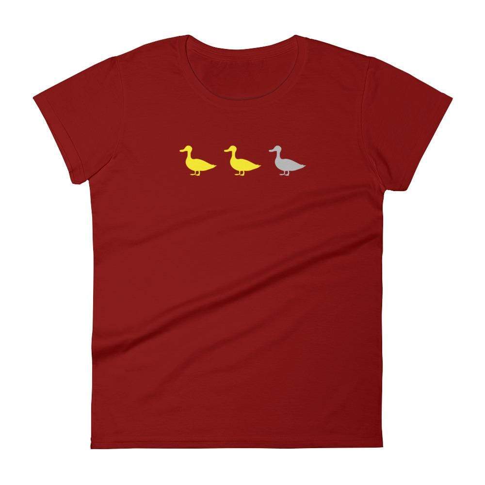 Duck Duck Grey Duck Women's T-Shirt ThatMNLife T-Shirt Independence Red / S Minnesota Custom T-Shirts and Gifts