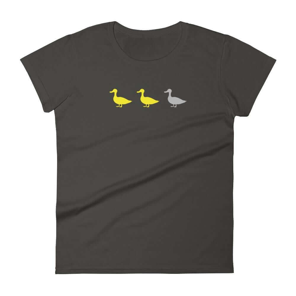 Duck Duck Grey Duck Women's T-Shirt ThatMNLife T-Shirt Smoke / S Minnesota Custom T-Shirts and Gifts