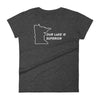 Load image into Gallery viewer, Duluth Our Lake is Superior Women&#39;s T-Shirt ThatMNLife T-Shirt Heather Dark Grey / S Minnesota Custom T-Shirts and Gifts
