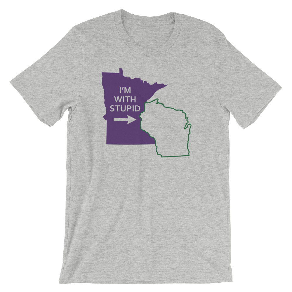 I'm With Stupid - Minnesota Vikings Men's/Unisex T-Shirt