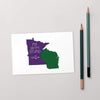 I'm with Stupid - Minnesota Vikings Standard Postcard ThatMNLife Postcard Minnesota Custom T-Shirts and Gifts
