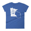 I'm With Stupid - Minnesota/Wisconsin Rivalry Women's T-Shirt ThatMNLife T-Shirt Royal Blue / S Minnesota Custom T-Shirts and Gifts