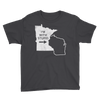 I'm With Stupid - Minnesota/Wisconsin Rivalry Youth T-Shirt ThatMNLife T-Shirt Black / XS Minnesota Custom T-Shirts and Gifts