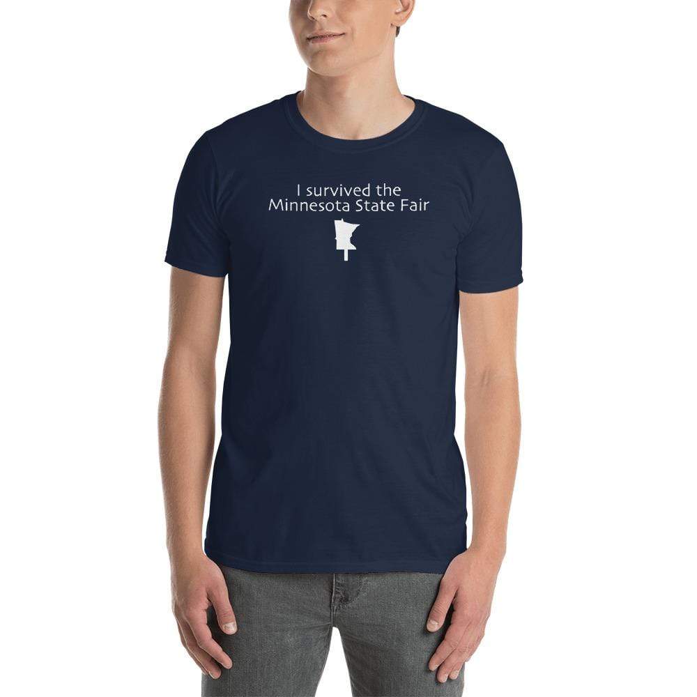 I Survived the Minnesota State Fair Men's/Unisex T-Shirt ThatMNLife T-Shirt Navy / S Minnesota Custom T-Shirts and Gifts