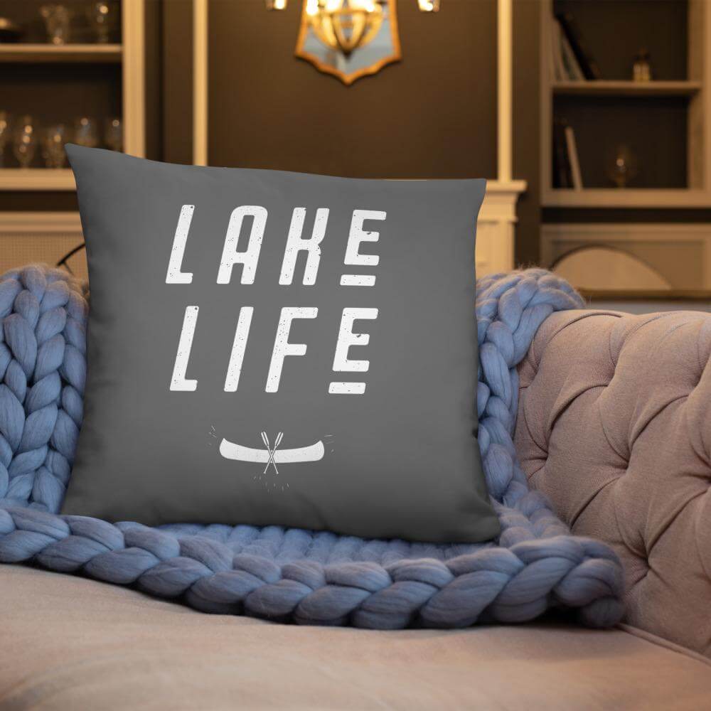 Lake Life in Minnesota | Up North MN Cabin Gifts Basic Pillow ThatMNLife Pillow 22×22 Minnesota Custom T-Shirts and Gifts