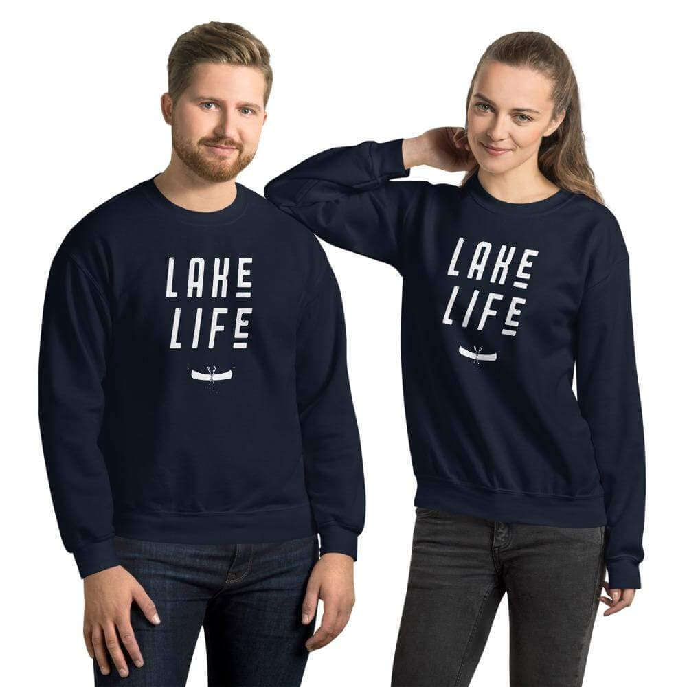 Lake Life in Minnesota | Up North MN Clothing Unisex Sweatshirt ThatMNLife Hoodie Navy / S Minnesota Custom T-Shirts and Gifts