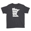 Land of 11,842 Lakes - Minnesota 10,000 Lakes Youth T-Shirt ThatMNLife T-Shirt Black / S Minnesota Custom T-Shirts and Gifts