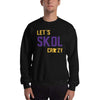Load image into Gallery viewer, Let&#39;s Skol Crazy Minnesota Vikings Fan Sweatshirt ThatMNLife Sweatshirt Black / S Minnesota Custom T-Shirts and Gifts
