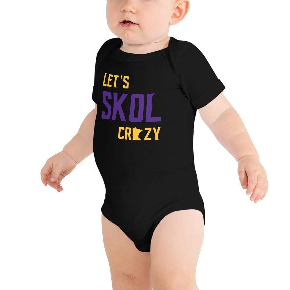 Let's Skol Crazy Minnesota Vikings Football Fan Skol Toddler Baby Ones