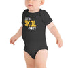 Let's Skol Crazy Minnesota Vikings Football Fan Skol Toddler Baby Onesie ThatMNLife Dark Grey Heather / 3-6m Minnesota Custom T-Shirts and Gifts