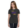 Let's Skol Crazy Minnesota Vikings Football Fan Skol Youth Short Sleeve T-Shirt ThatMNLife Dark Grey Heather / S Minnesota Custom T-Shirts and Gifts