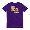 Let's Skol Crazy Minnesota Vikings Men's/Unisex T-Shirt ThatMNLife T-Shirt Purple / S Minnesota Custom T-Shirts and Gifts