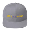 Let's Skol Crazy Minnesota Vikings Snapback Hat ThatMNLife Hat Silver Minnesota Custom T-Shirts and Gifts
