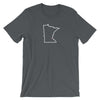 Love Minneapolis/St Paul - MN Heart Men's/Unisex T-Shirt ThatMNLife T-Shirt Asphalt / S Minnesota Custom T-Shirts and Gifts