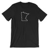 Load image into Gallery viewer, Love Minneapolis/St Paul - MN Heart Men&#39;s/Unisex T-Shirt ThatMNLife T-Shirt Black / S Minnesota Custom T-Shirts and Gifts
