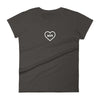 Love Minnesota - Heart MN Women's T-Shirt ThatMNLife T-Shirt Smoke / S Minnesota Custom T-Shirts and Gifts