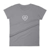 Load image into Gallery viewer, Love Minnesota - Heart MN Women&#39;s T-Shirt ThatMNLife T-Shirt Storm Grey / S Minnesota Custom T-Shirts and Gifts