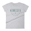 Load image into Gallery viewer, Minnesota Must Be Explored - Outdoors Women&#39;s T-Shirt ThatMNLife T-Shirt Grey / S Minnesota Custom T-Shirts and Gifts