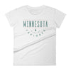 Load image into Gallery viewer, Minnesota Must Be Explored - Outdoors Women&#39;s T-Shirt ThatMNLife T-Shirt White / S Minnesota Custom T-Shirts and Gifts