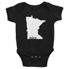 Load image into Gallery viewer, Minnesota Nice Baby Onesie ThatMNLife Baby Onesie Black / 6M Minnesota Custom T-Shirts and Gifts