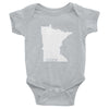 Load image into Gallery viewer, Minnesota Nice Baby Onesie ThatMNLife Baby Onesie Heather / 6M Minnesota Custom T-Shirts and Gifts