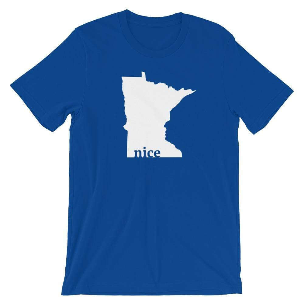 Minnesota Nice - Men's/Unisex T-Shirt ThatMNLife T-Shirt True Royal / S Minnesota Custom T-Shirts and Gifts