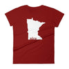 Load image into Gallery viewer, Minnesota Nice - Women&#39;s T-Shirt ThatMNLife T-Shirt Independence Red / S Minnesota Custom T-Shirts and Gifts