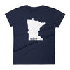 Minnesota Nice - Women's T-Shirt ThatMNLife T-Shirt Navy / S Minnesota Custom T-Shirts and Gifts