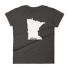 Load image into Gallery viewer, Minnesota Nice - Women&#39;s T-Shirt ThatMNLife T-Shirt Smoke / S Minnesota Custom T-Shirts and Gifts