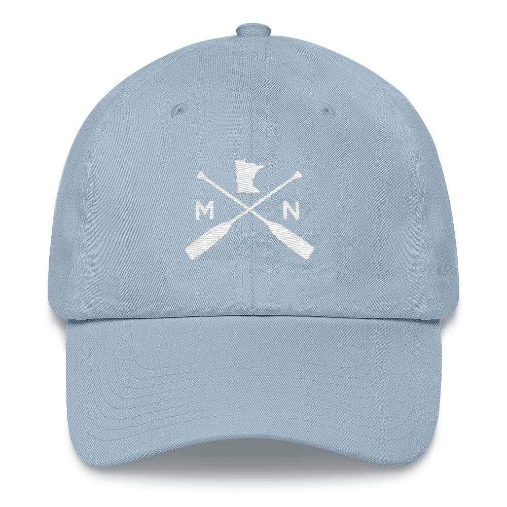Minnesota Outdoors Dad Hat | Outdoors Camping MN | BWCA Canoeing Minnesota Dad Hat ThatMNLife Hat Light Blue Minnesota Custom T-Shirts and Gifts