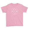 Minnesota Seal: 1858, Loon, Oars Kids T-Shirt ThatMNLife T-Shirt CharityPink / XS Minnesota Custom T-Shirts and Gifts