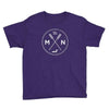 Minnesota Seal: 1858, Loon, Oars Kids T-Shirt ThatMNLife T-Shirt Purple / XS Minnesota Custom T-Shirts and Gifts