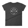Minnesota Seal - MN, Est 1858, Loon, Oars Women's T Shirt ThatMNLife T-Shirt Heather Dark Grey / S Minnesota Custom T-Shirts and Gifts