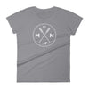 Minnesota Seal - MN, Est 1858, Loon, Oars Women's T Shirt ThatMNLife T-Shirt Storm Grey / S Minnesota Custom T-Shirts and Gifts