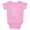 Minnesota State Baby Onesie ThatMNLife Baby Onesie Pink / 6M Minnesota Custom T-Shirts and Gifts