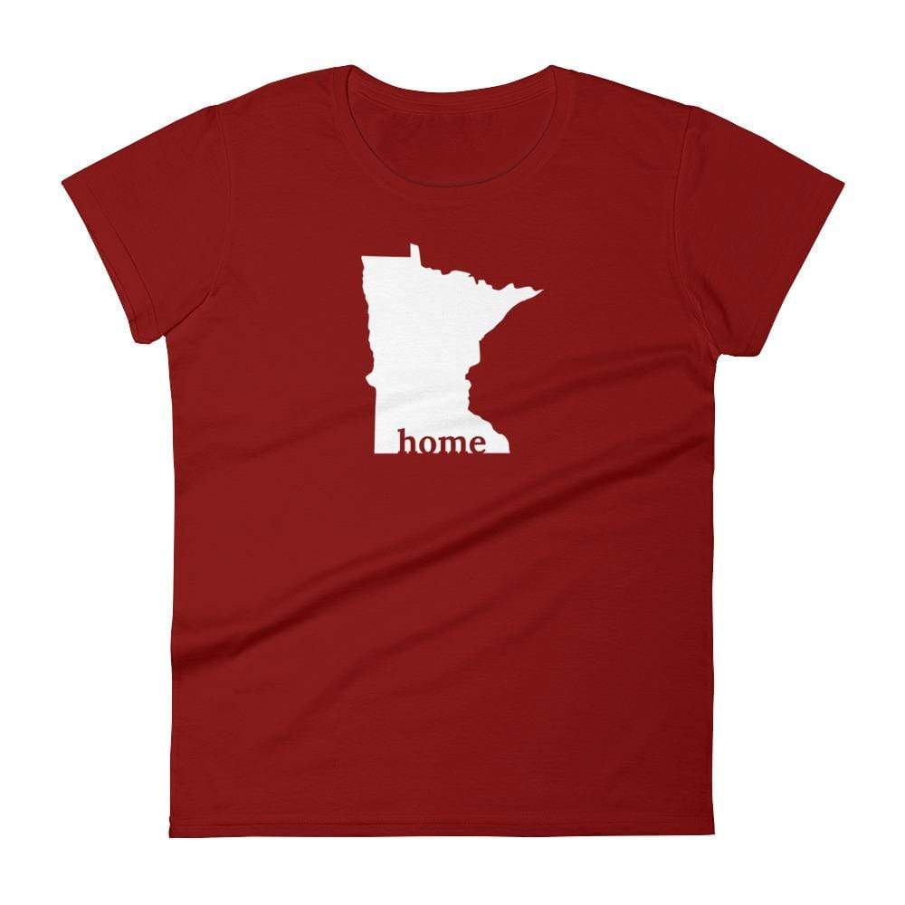 Minnesota State is My Home Women's T-Shirt ThatMNLife T-Shirt Independence Red / S Minnesota Custom T-Shirts and Gifts