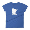 Minnesota State is My Home Women's T-Shirt ThatMNLife T-Shirt Royal Blue / S Minnesota Custom T-Shirts and Gifts