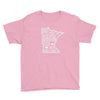 Load image into Gallery viewer, Minnesota State Outdoors (Hike, Canoe, Fish, Hunt, Camp) Youth T-Shirt ThatMNLife T-Shirt CharityPink / XS Minnesota Custom T-Shirts and Gifts